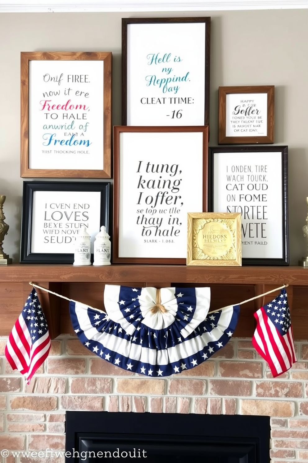 Independence Day Mantel Decorating Ideas 8