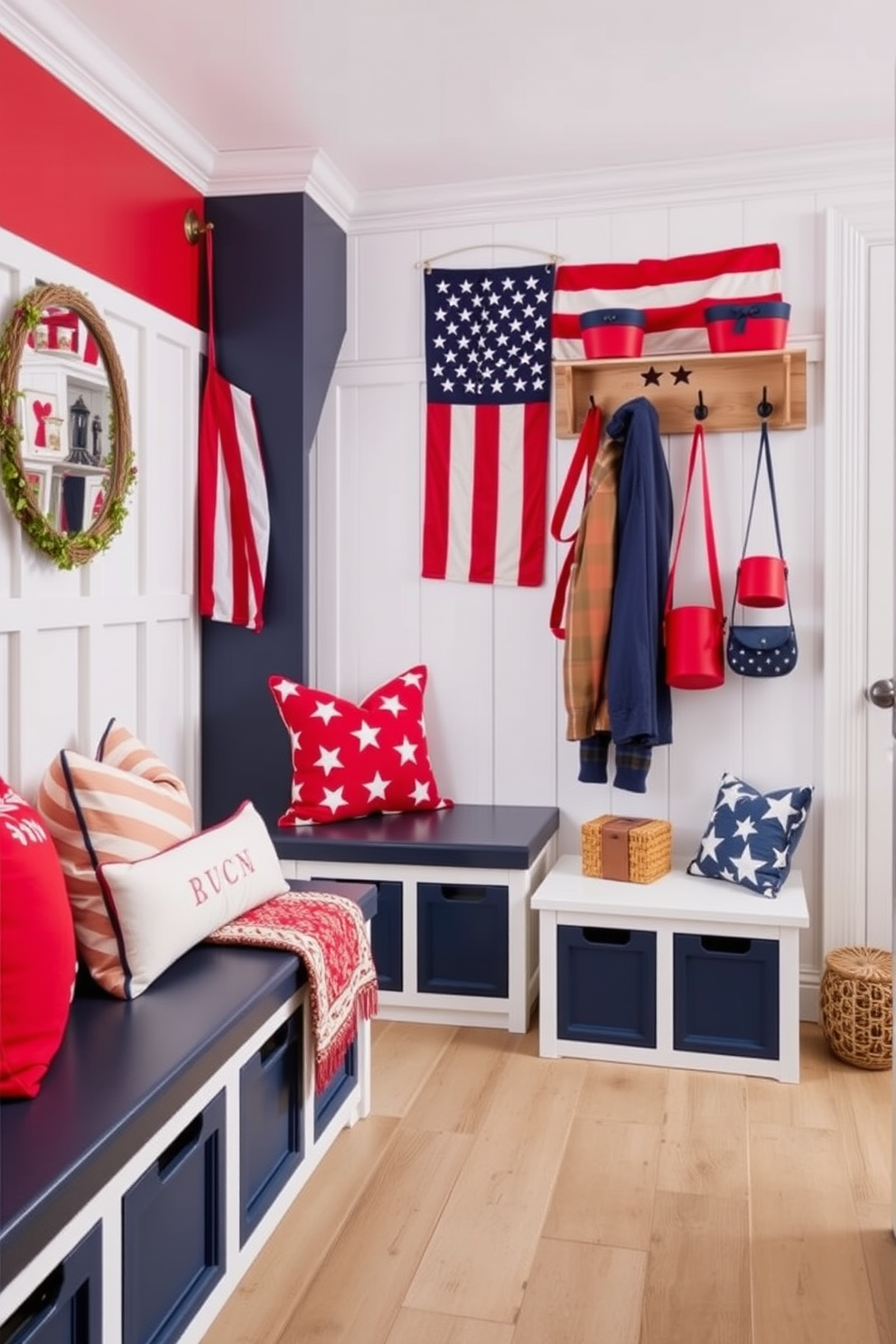 Independence Day Mudroom Decorating Ideas 1