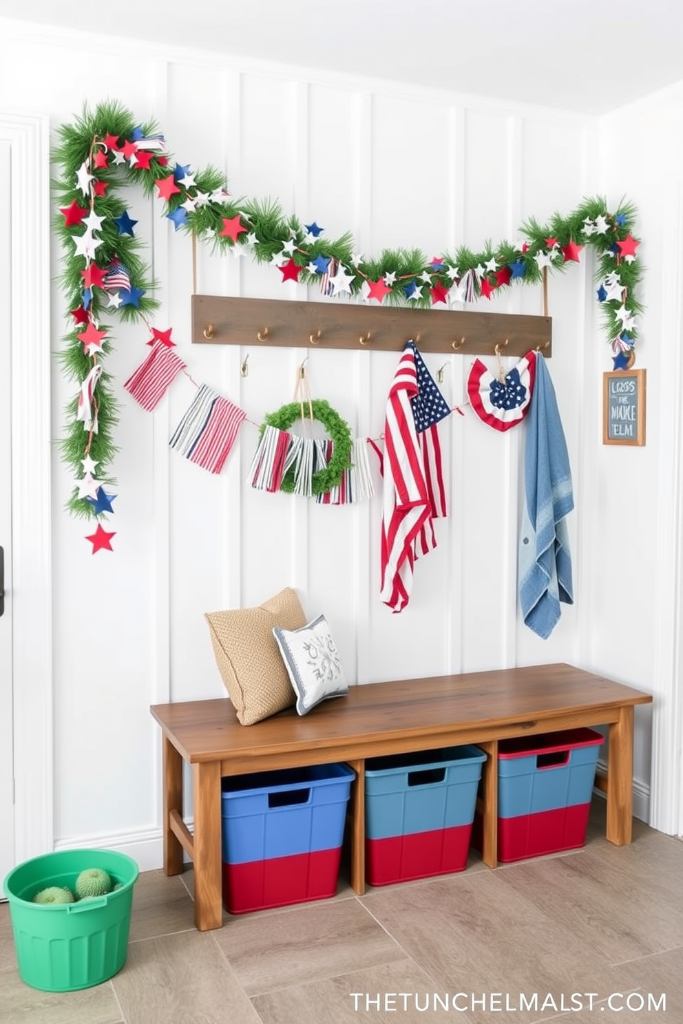 Independence Day Mudroom Decorating Ideas 11