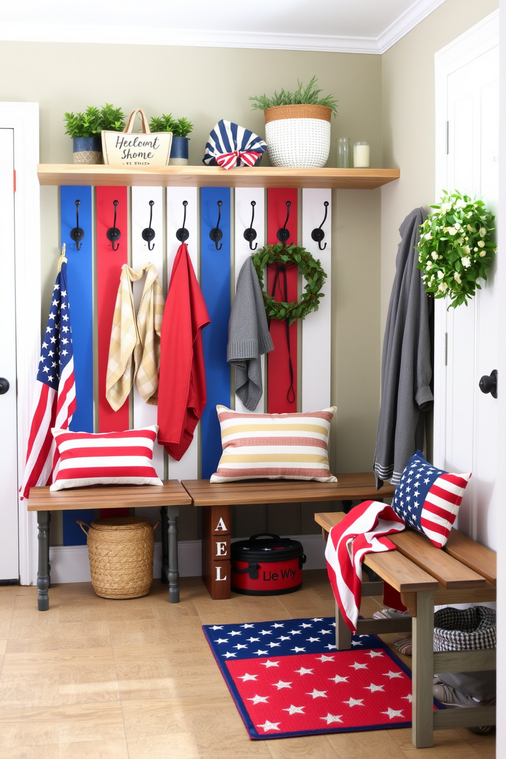 Independence Day Mudroom Decorating Ideas 12