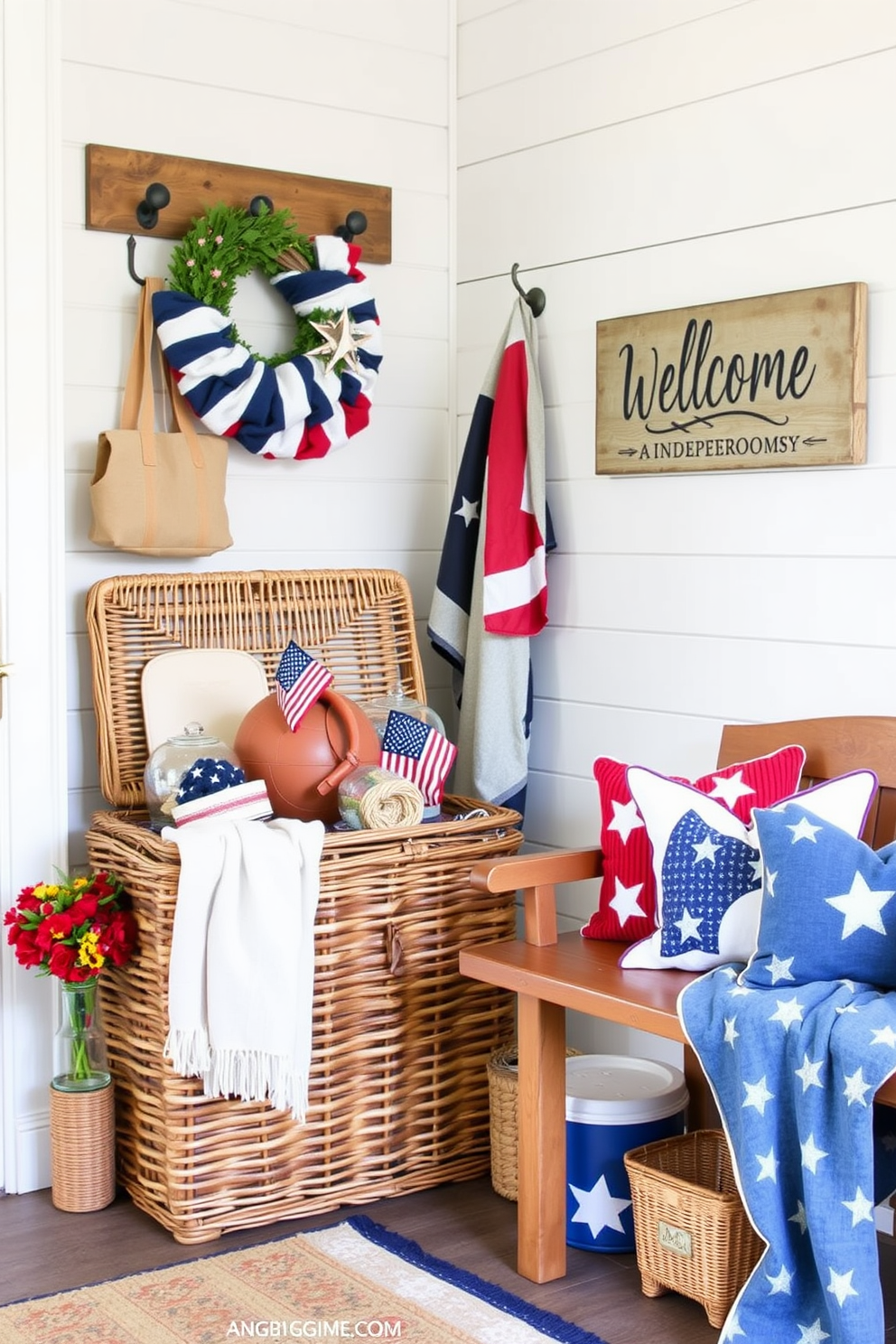 Independence Day Mudroom Decorating Ideas 29