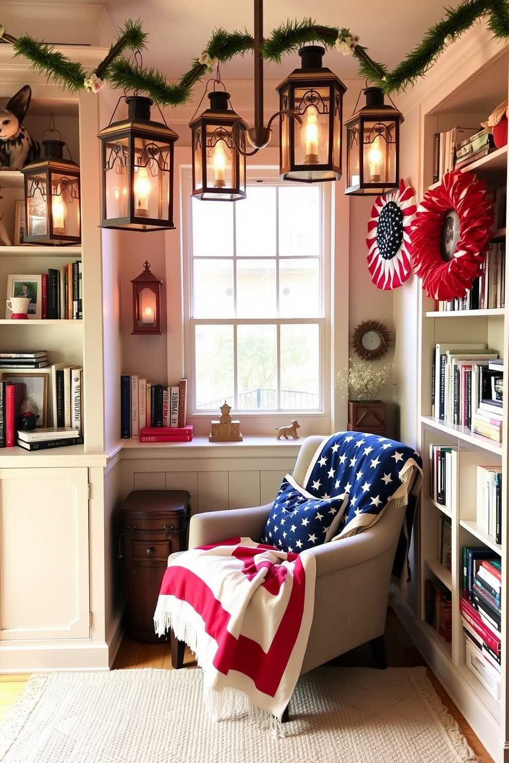 Independence Day Reading Nook Decorating Ideas 10