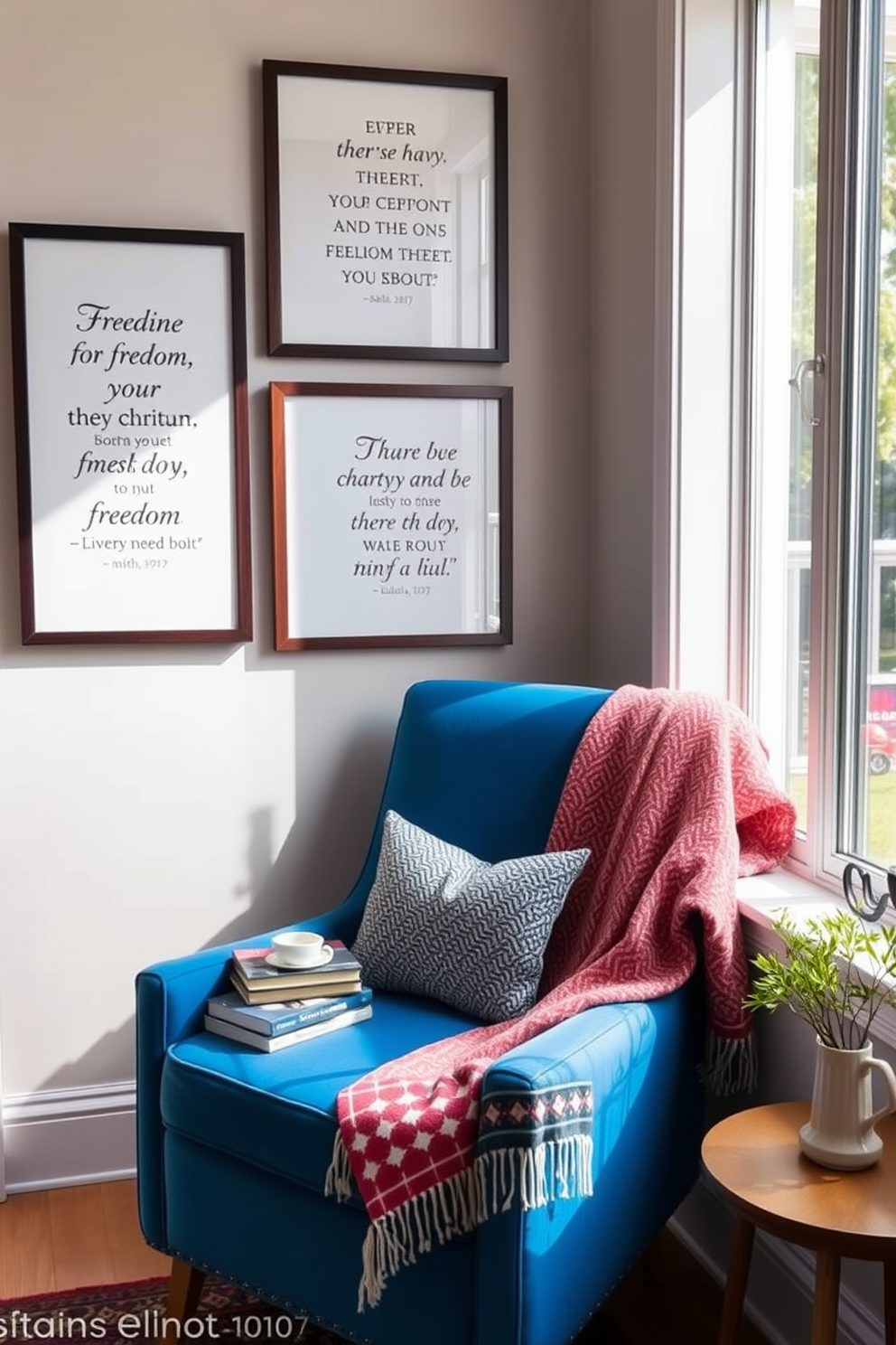 Independence Day Reading Nook Decorating Ideas 16