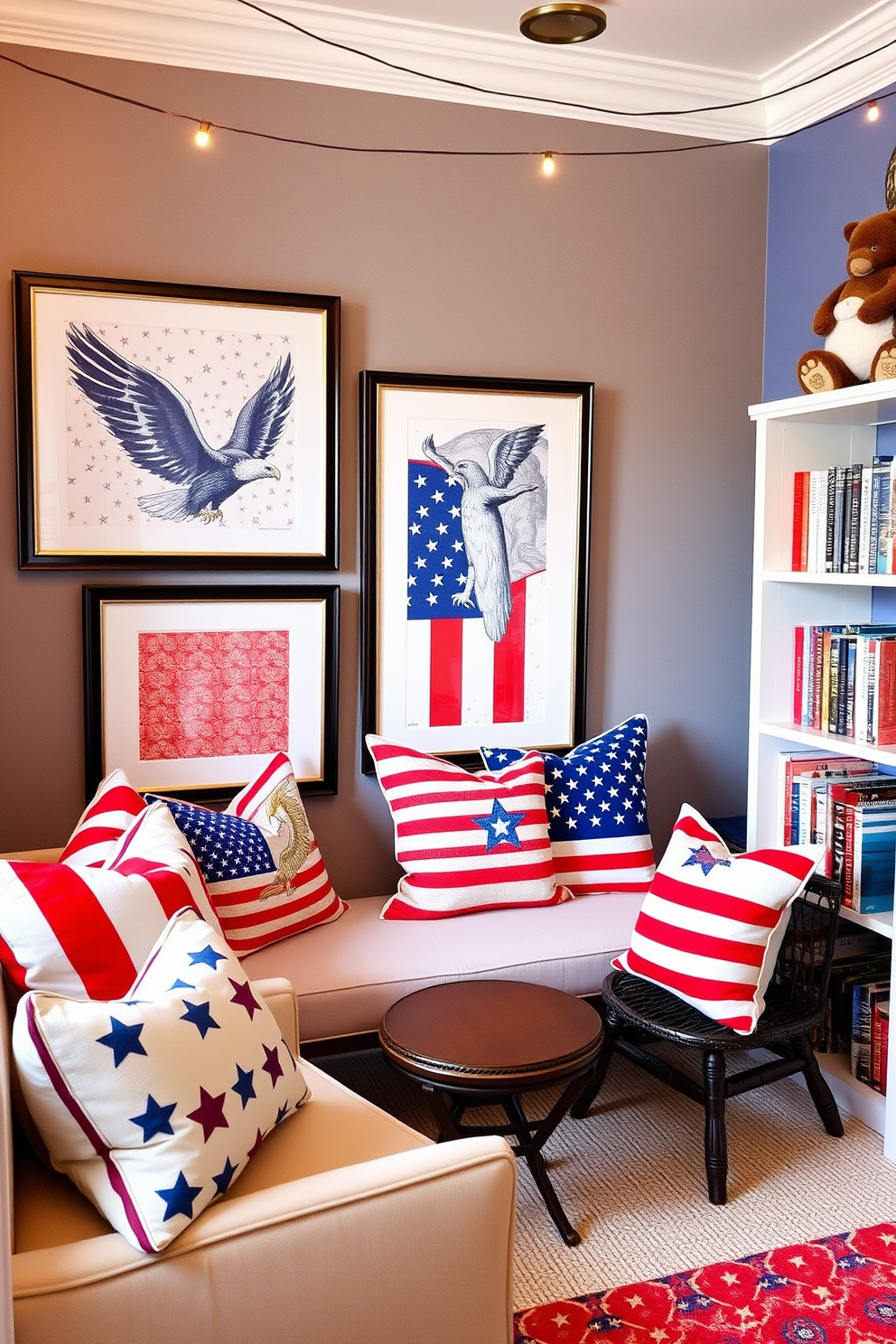 Independence Day Reading Nook Decorating Ideas 30