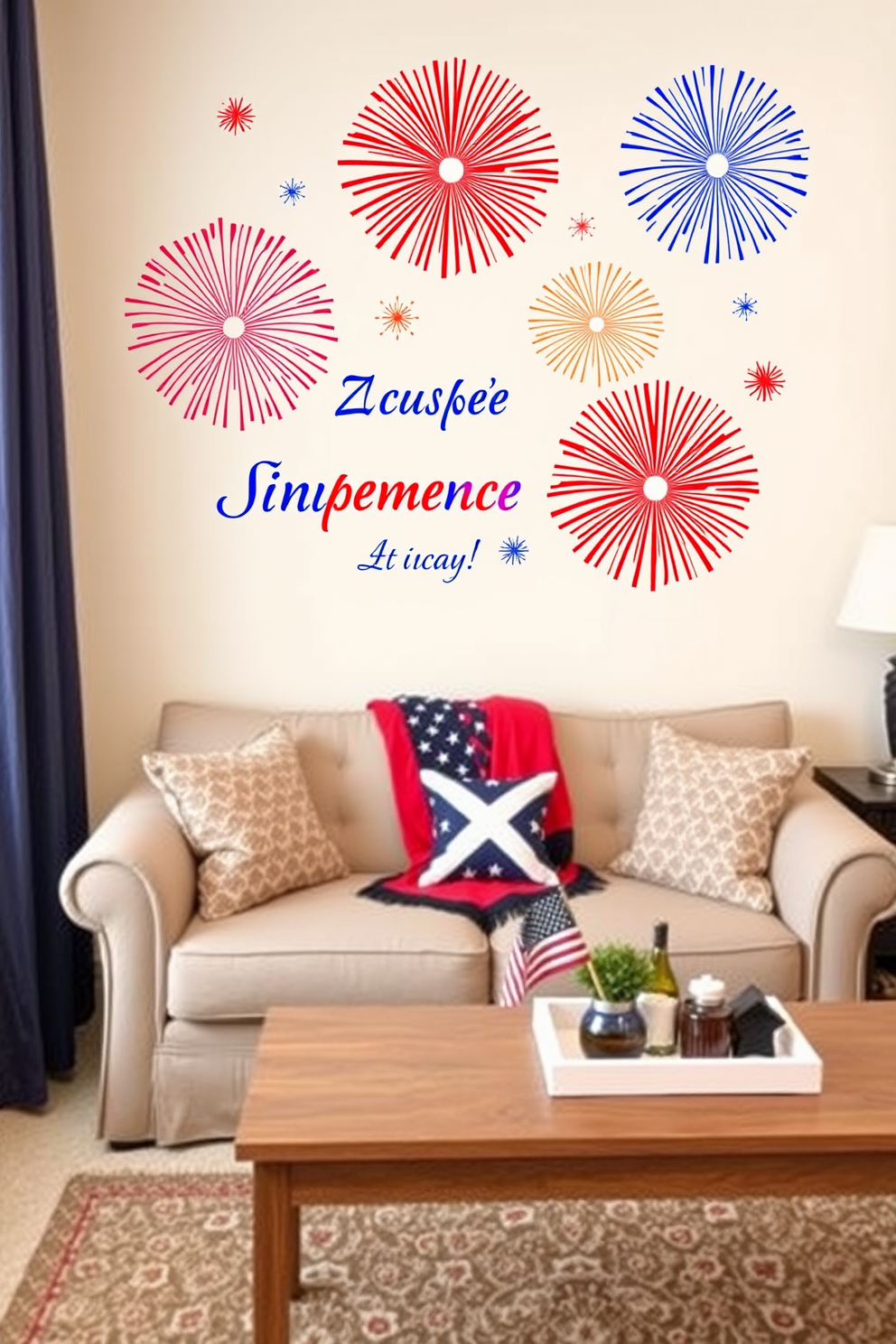 Independence Day Small Living Room Decorating Ideas 14