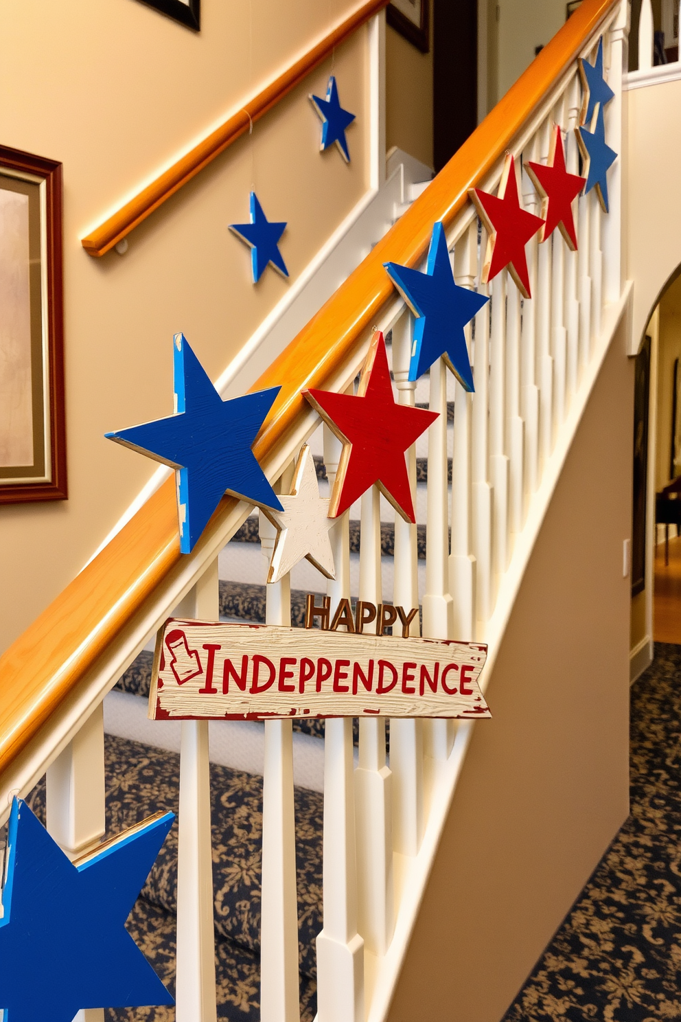 Independence Day Staircase Decorating Ideas 10