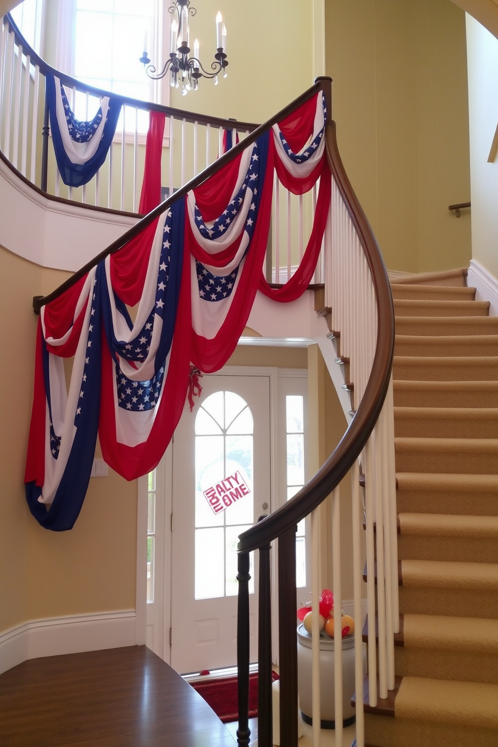 Independence Day Staircase Decorating Ideas 15