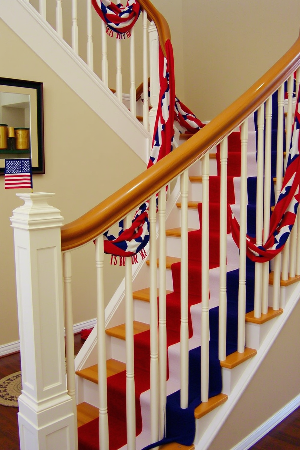 Independence Day Staircase Decorating Ideas 18