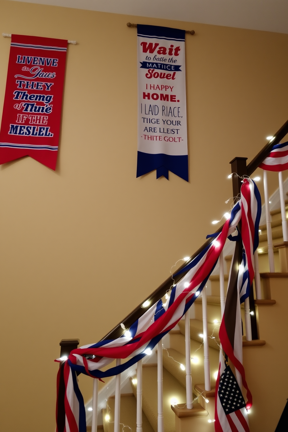 Independence Day Staircase Decorating Ideas 19