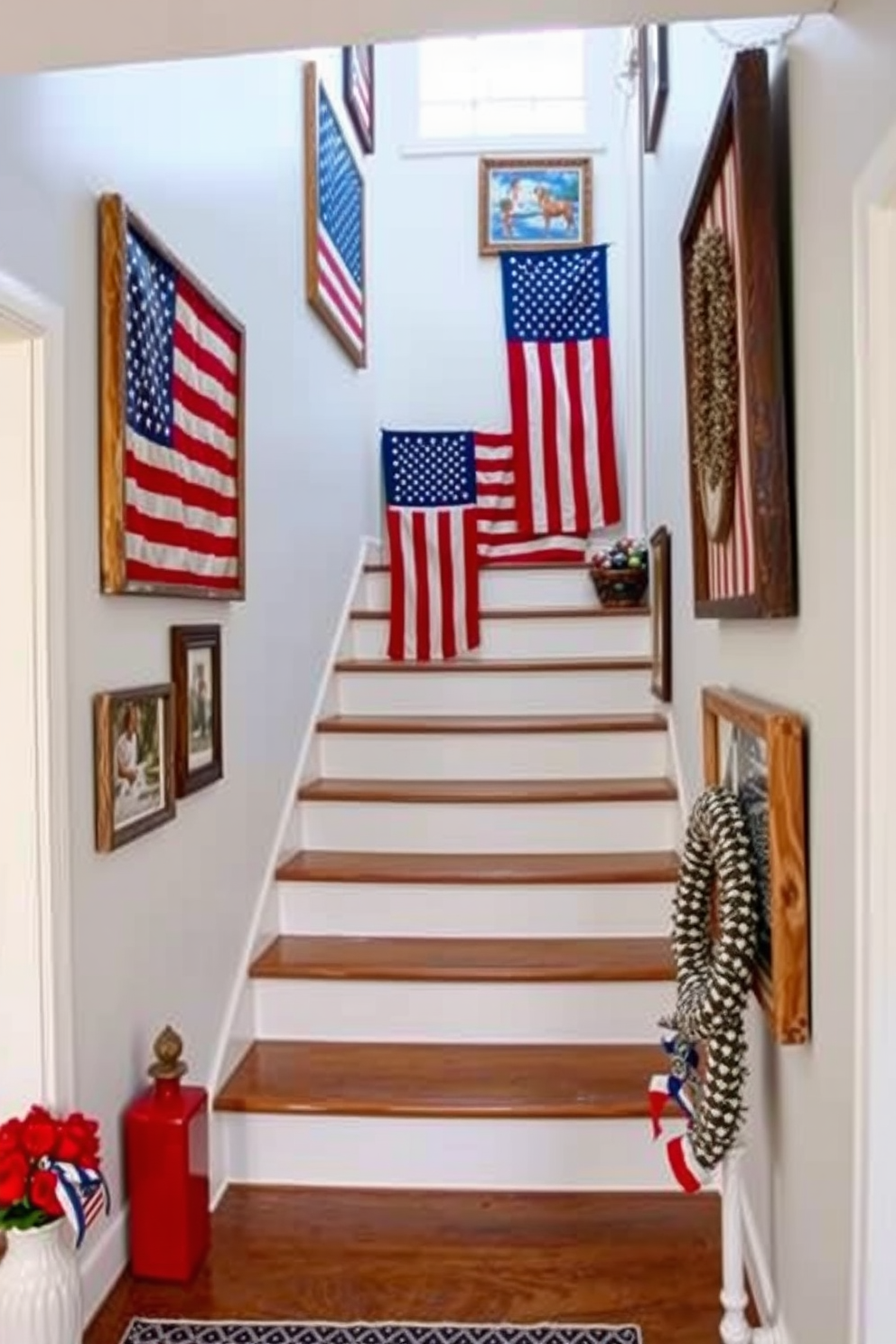 Independence Day Staircase Decorating Ideas 20