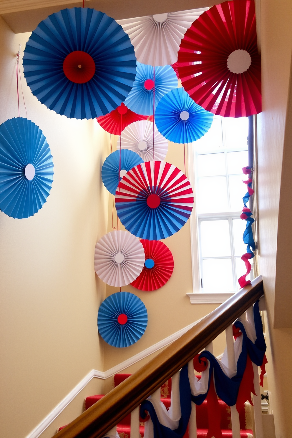 Independence Day Staircase Decorating Ideas 21