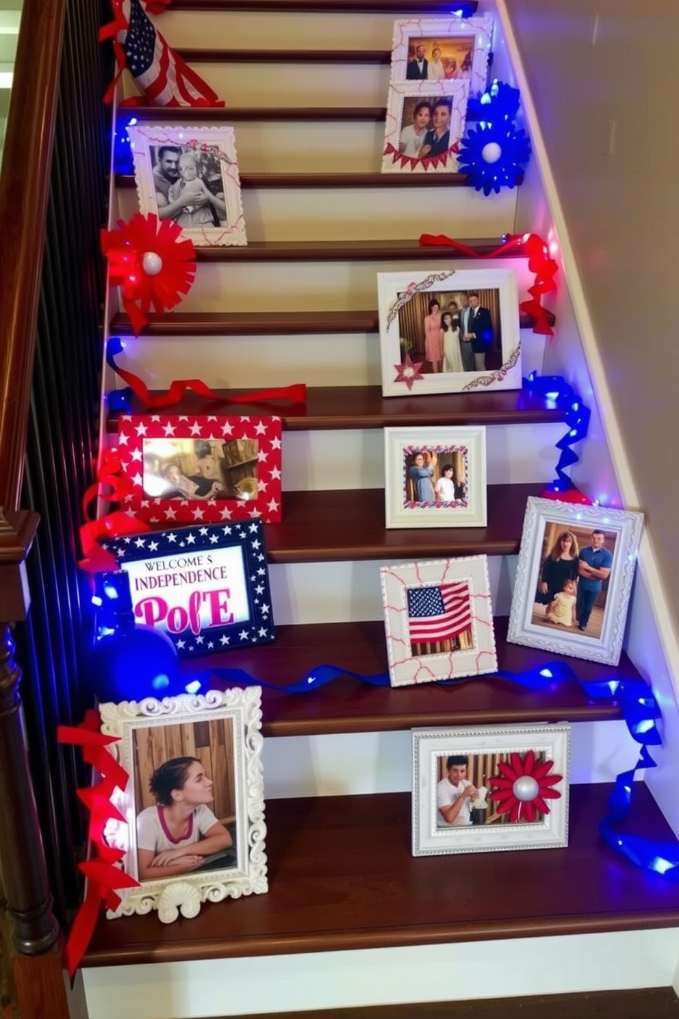 Independence Day Staircase Decorating Ideas 23