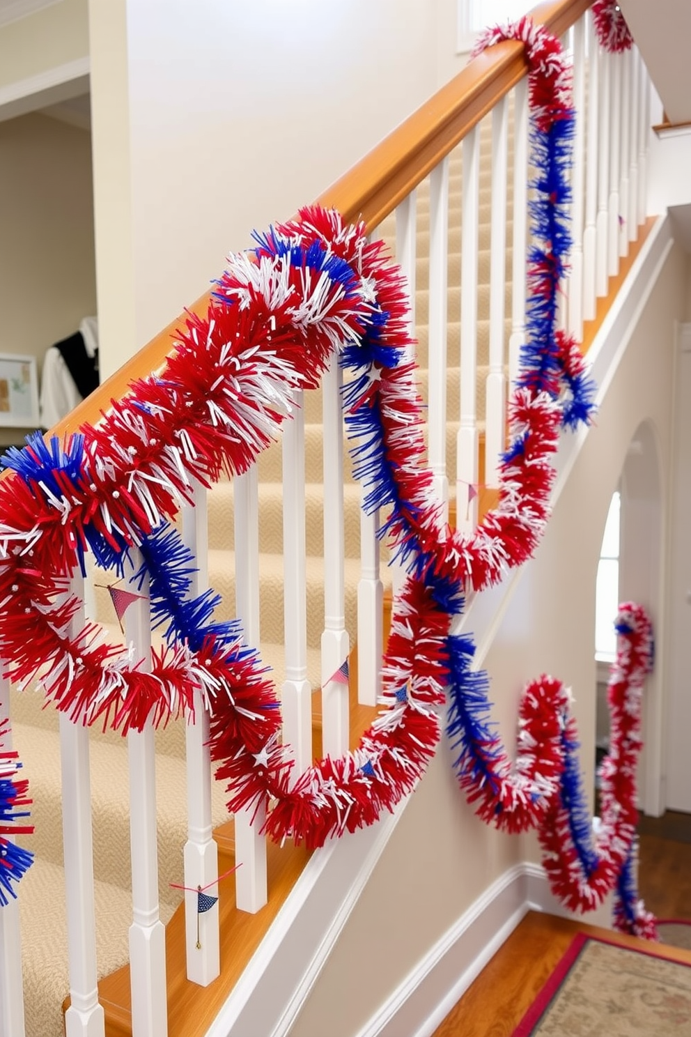 Independence Day Staircase Decorating Ideas 24