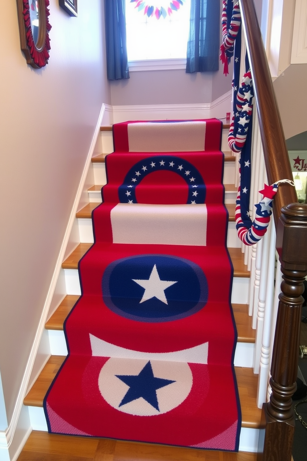 Independence Day Staircase Decorating Ideas 27