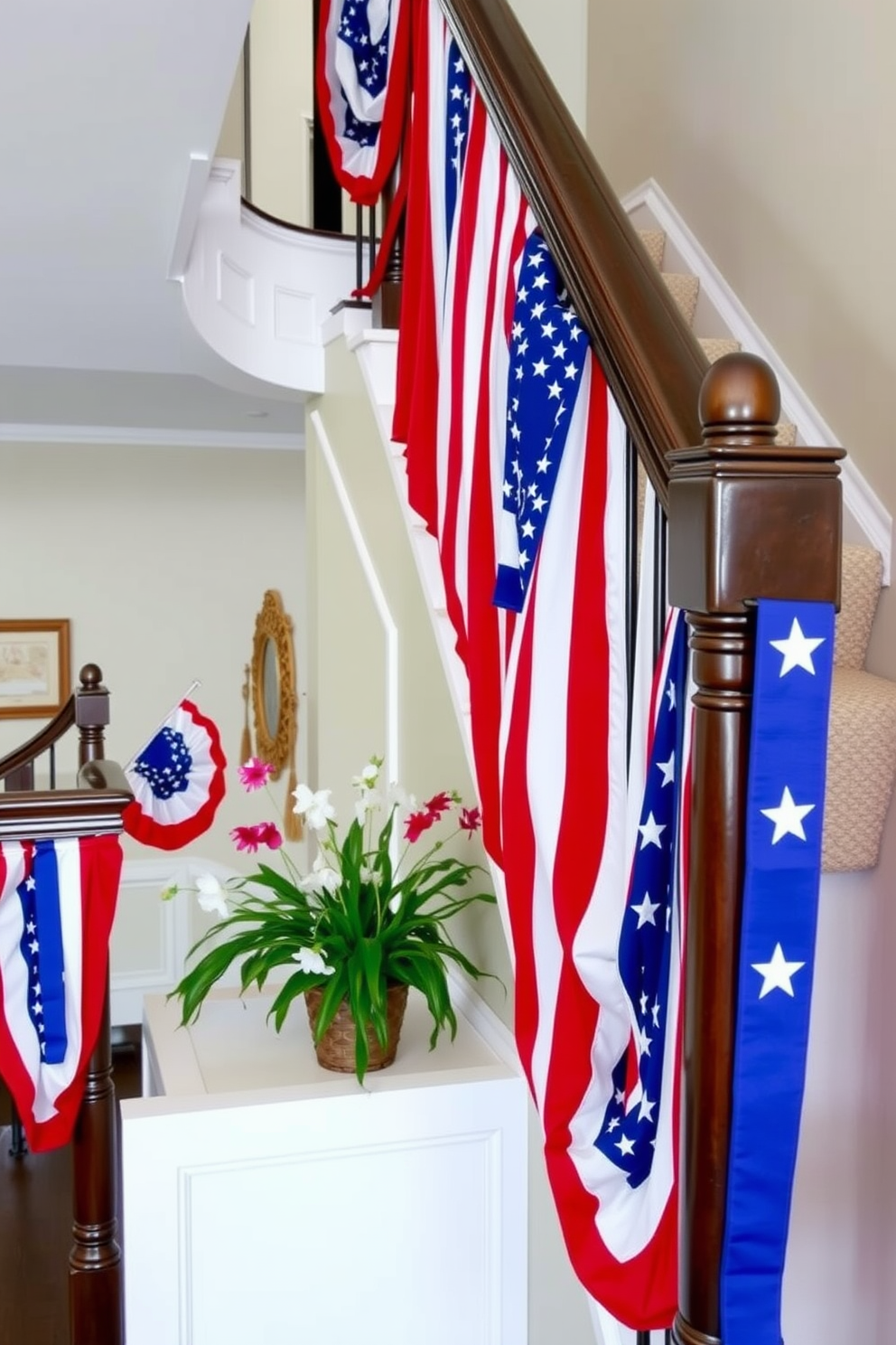 Independence Day Staircase Decorating Ideas 3