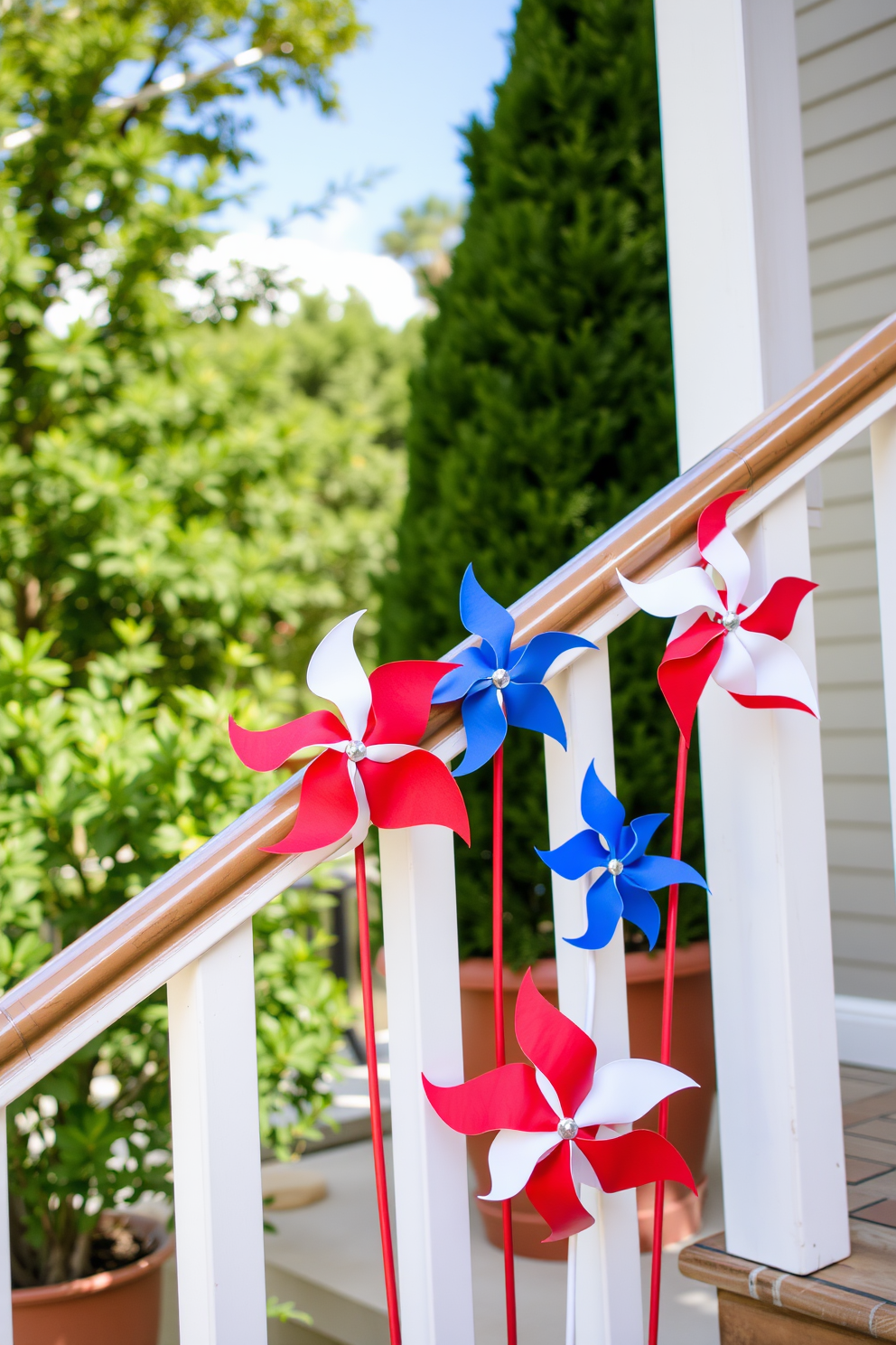 Independence Day Staircase Decorating Ideas 7