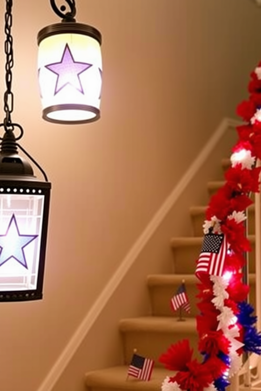 Independence Day Staircase Decorating Ideas 8