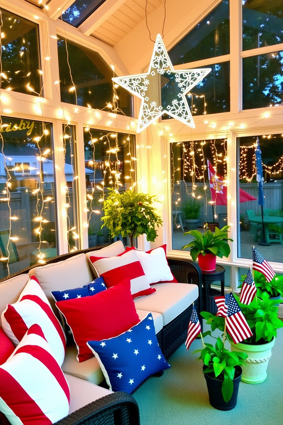 Independence Day Sunroom Decorating Ideas 13