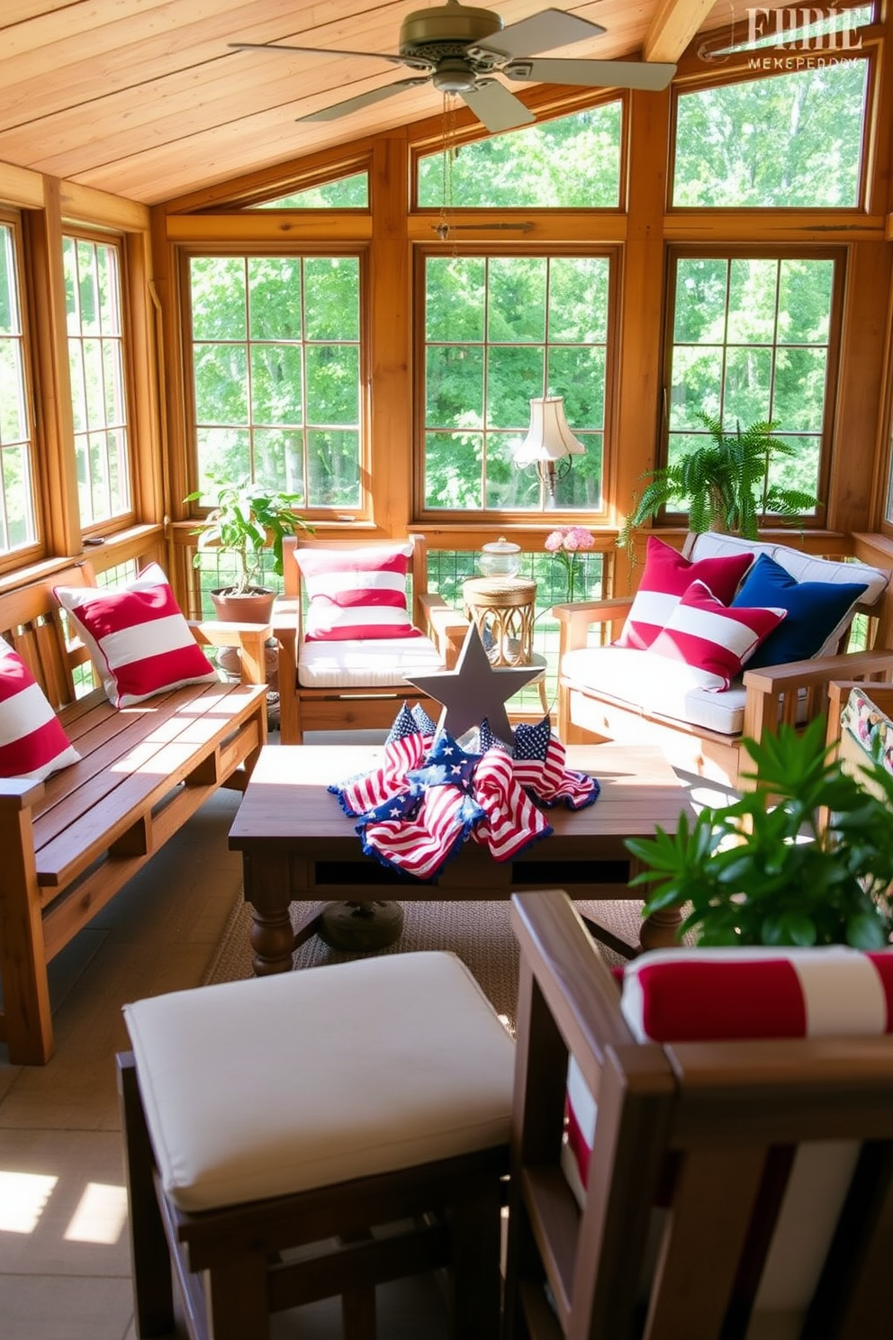 Independence Day Sunroom Decorating Ideas 14