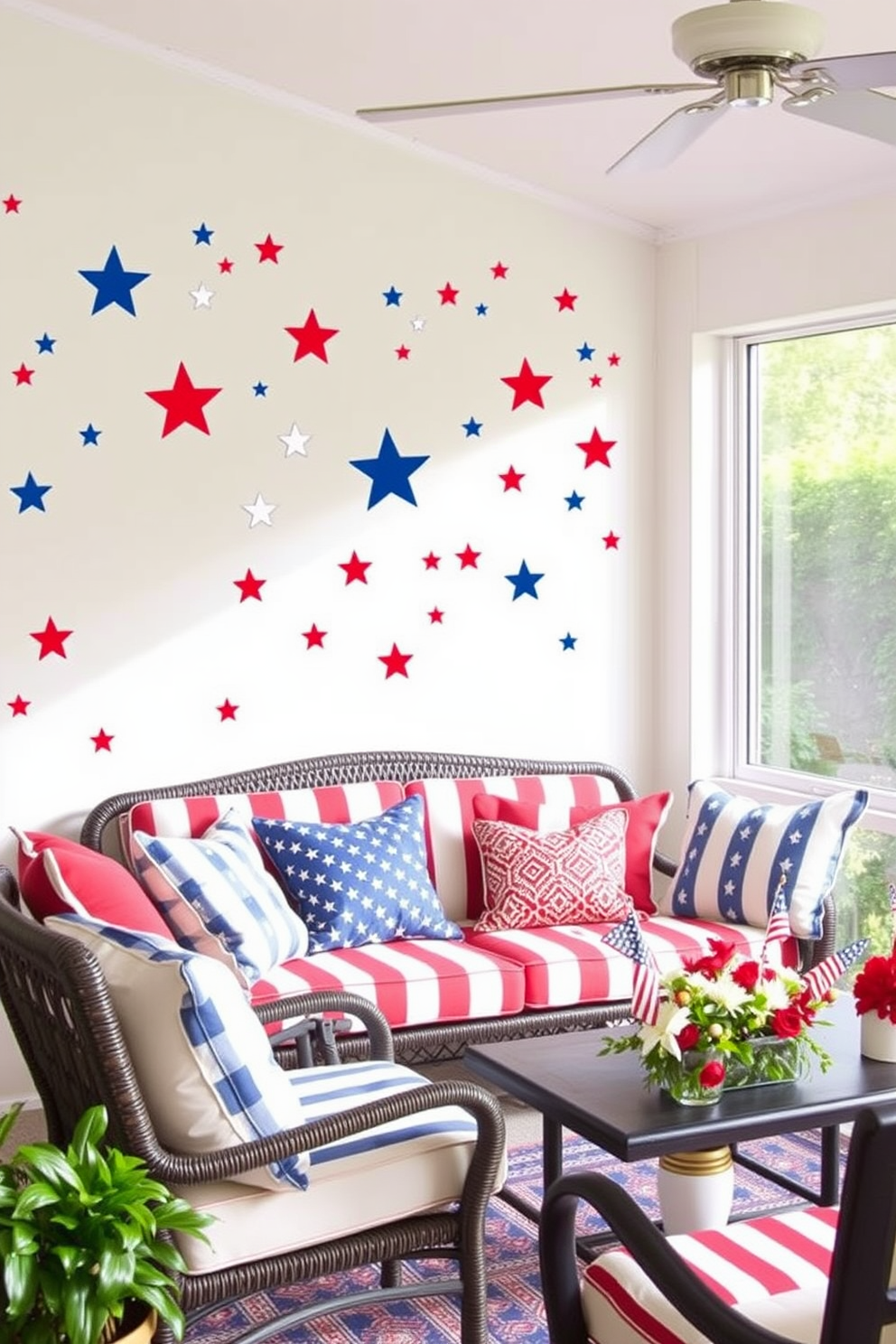 Independence Day Sunroom Decorating Ideas 15