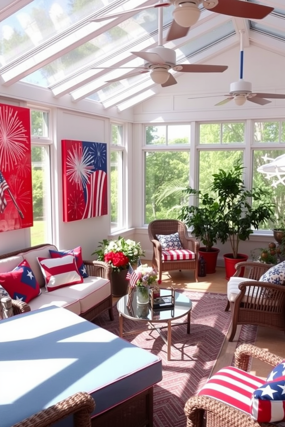 Independence Day Sunroom Decorating Ideas 17