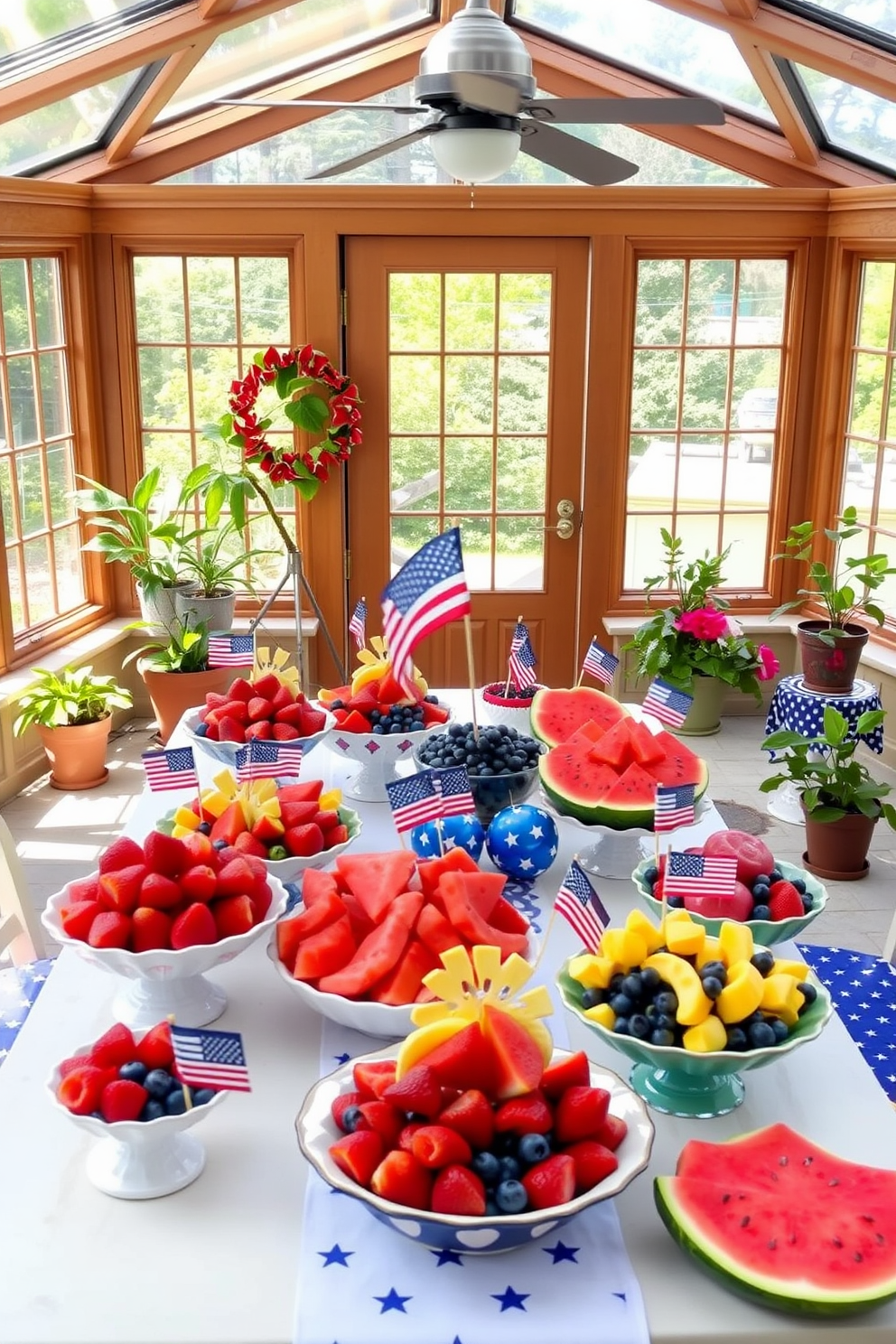 Independence Day Sunroom Decorating Ideas 19