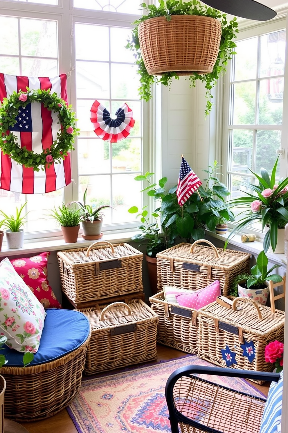 Independence Day Sunroom Decorating Ideas 24