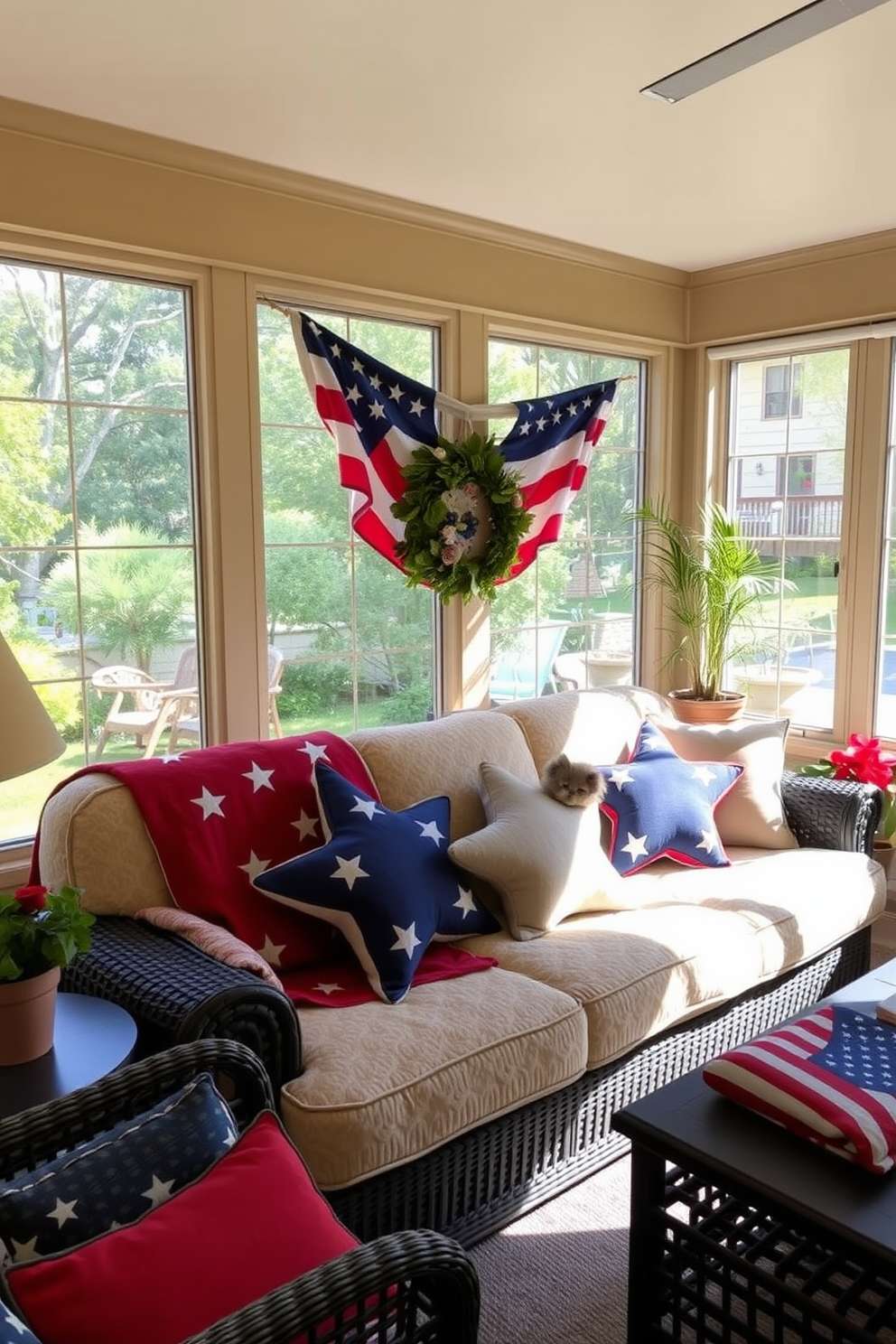 Independence Day Sunroom Decorating Ideas 27