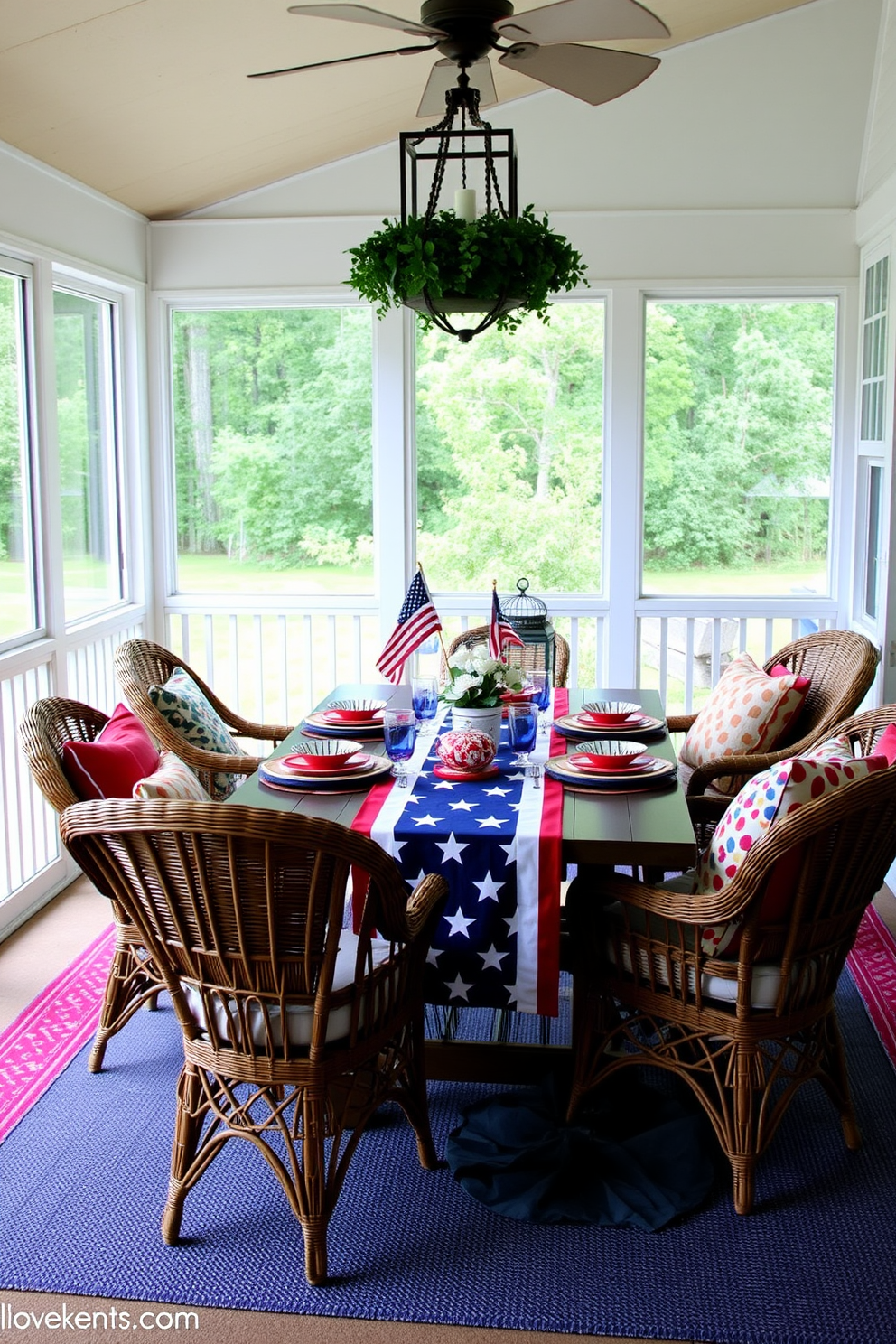 Independence Day Sunroom Decorating Ideas 3