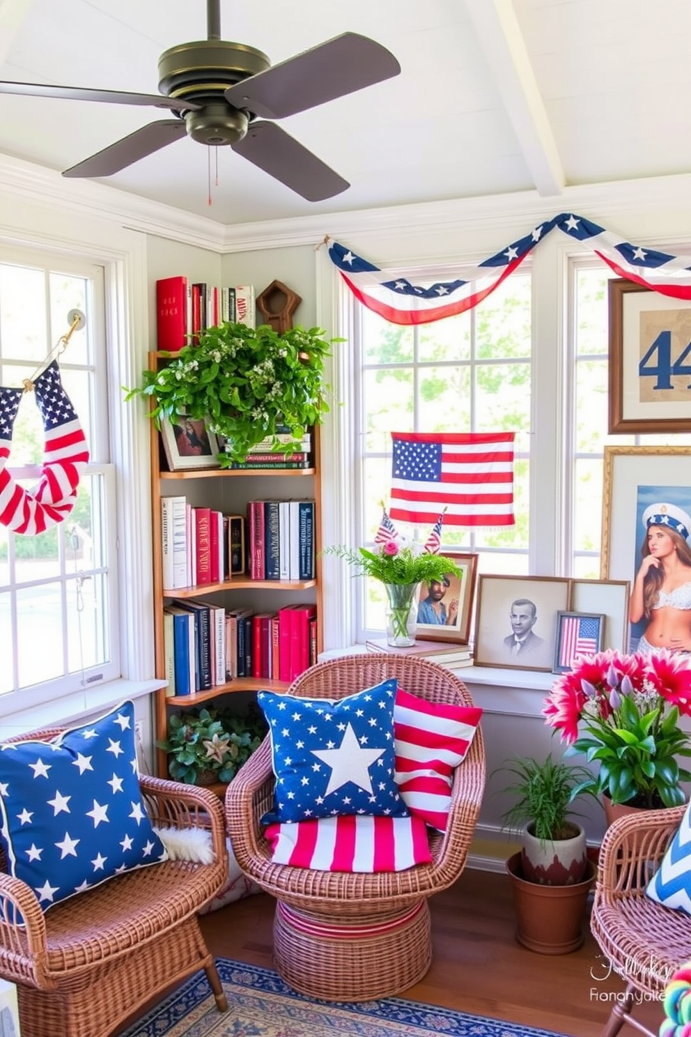 Independence Day Sunroom Decorating Ideas 30