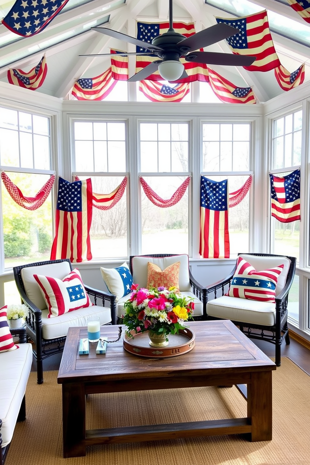 Independence Day Sunroom Decorating Ideas 4