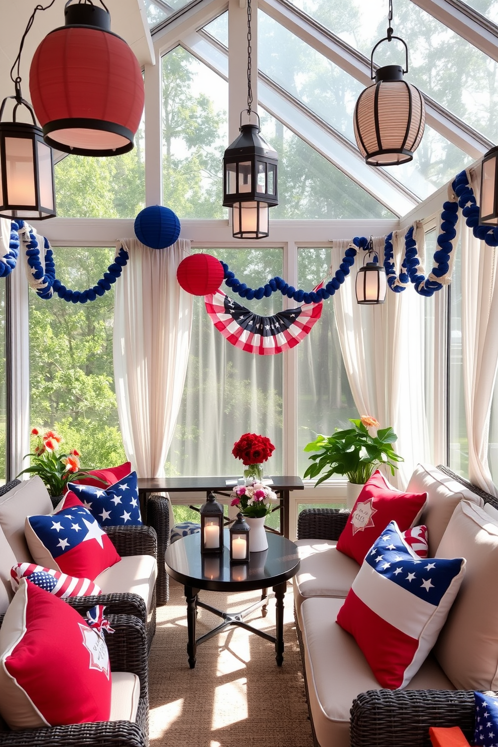 Independence Day Sunroom Decorating Ideas 7