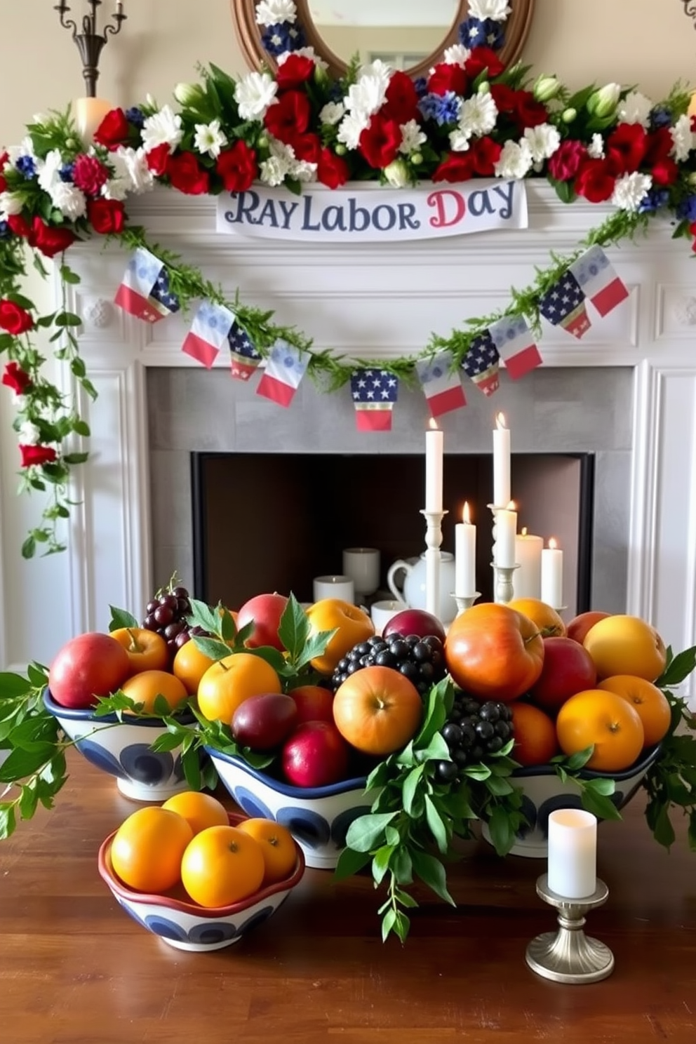 Labor Day Fireplace Decorating Ideas 20