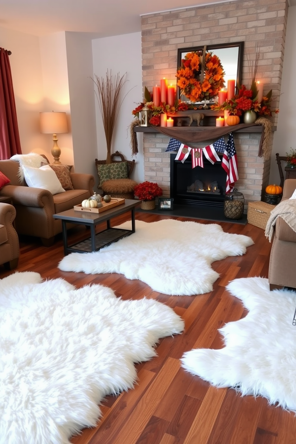 Labor Day Fireplace Decorating Ideas 27