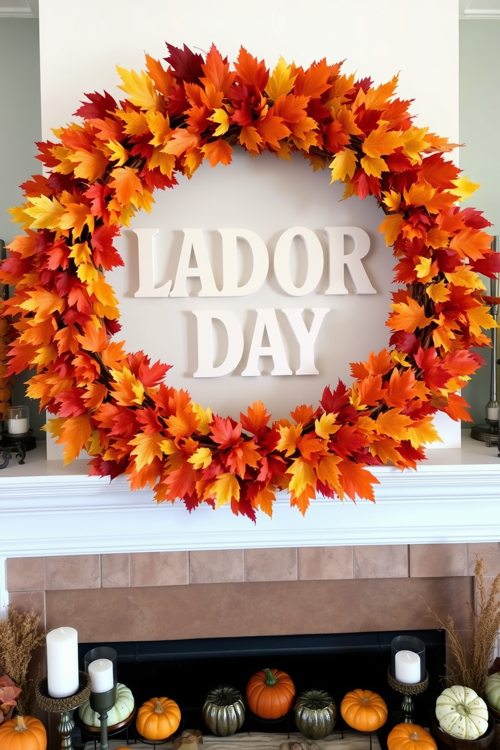 Labor Day Fireplace Decorating Ideas 7