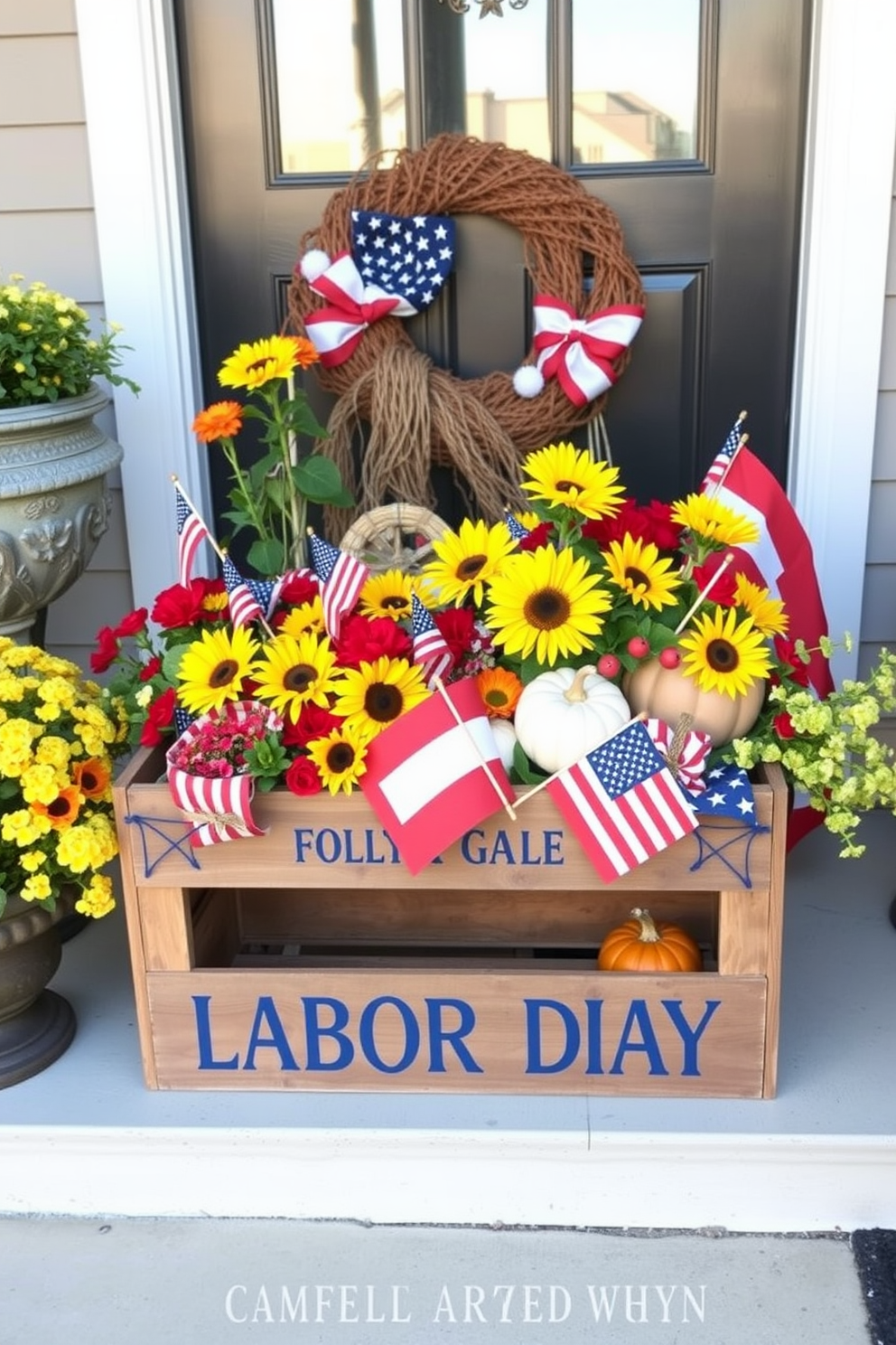 Labor Day Front Door Decorating Ideas 28