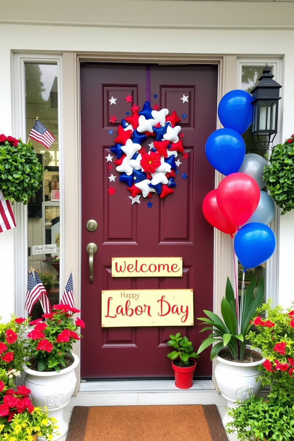 Labor Day Front Door Decorating Ideas 30