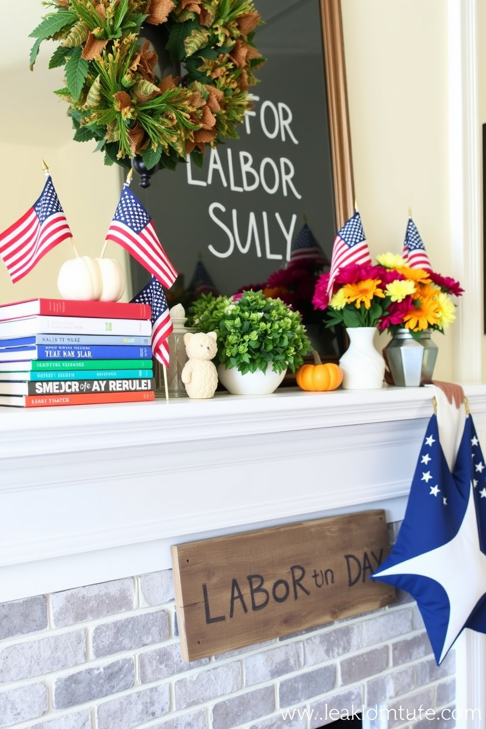 Labor Day Mantel Decorating Ideas 16