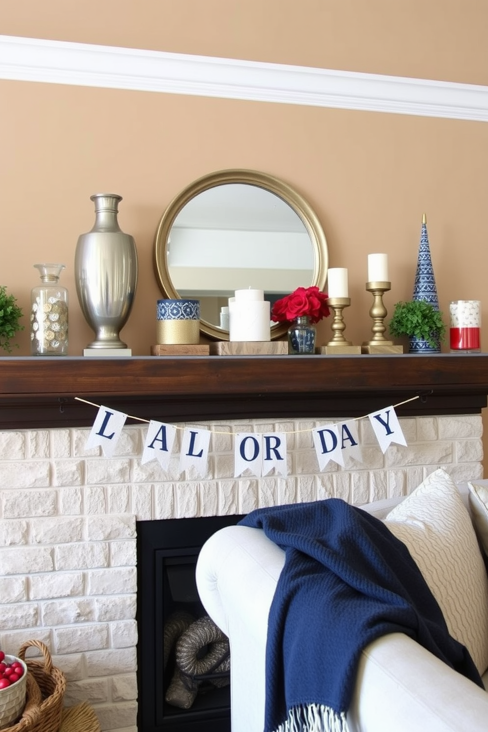 Labor Day Mantel Decorating Ideas 26