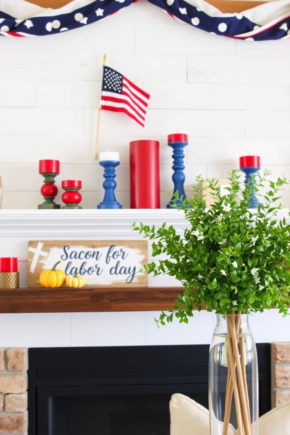 Labor Day Mantel Decorating Ideas 29