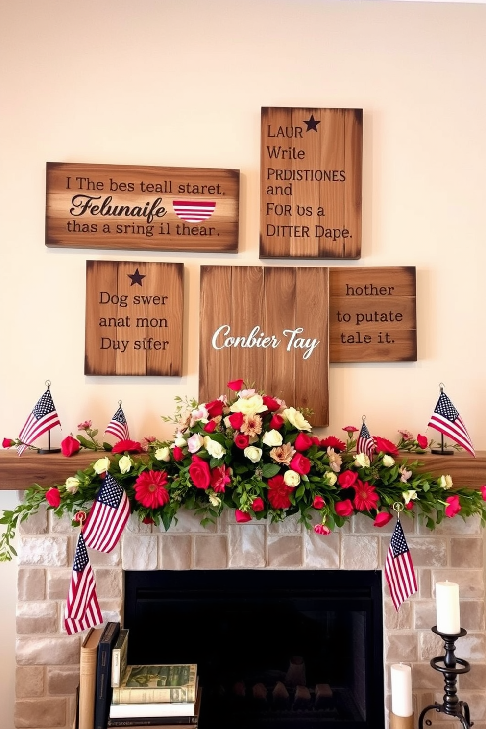 Labor Day Mantel Decorating Ideas 3