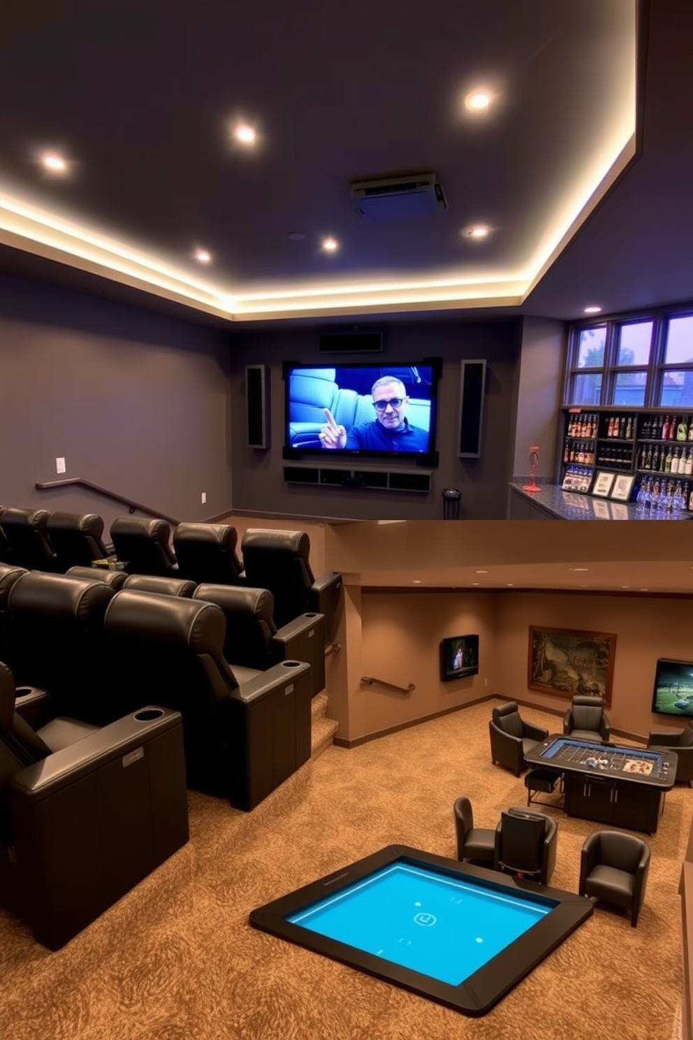 Large Basement Design Ideas 23