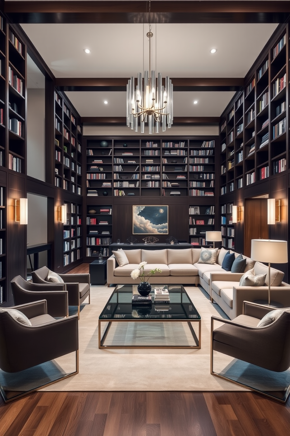 Large Home Library Design Ideas 12