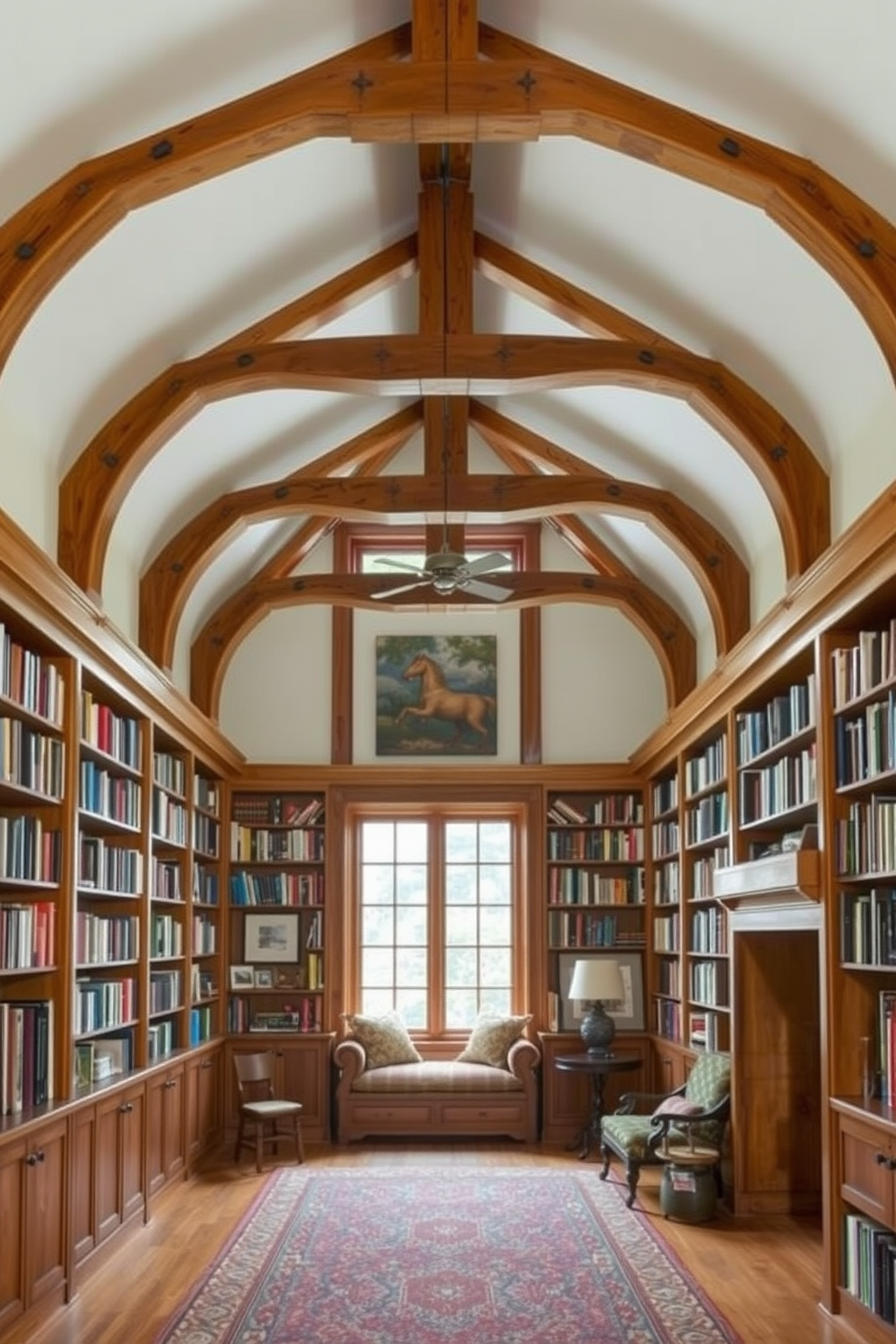 Large Home Library Design Ideas 18