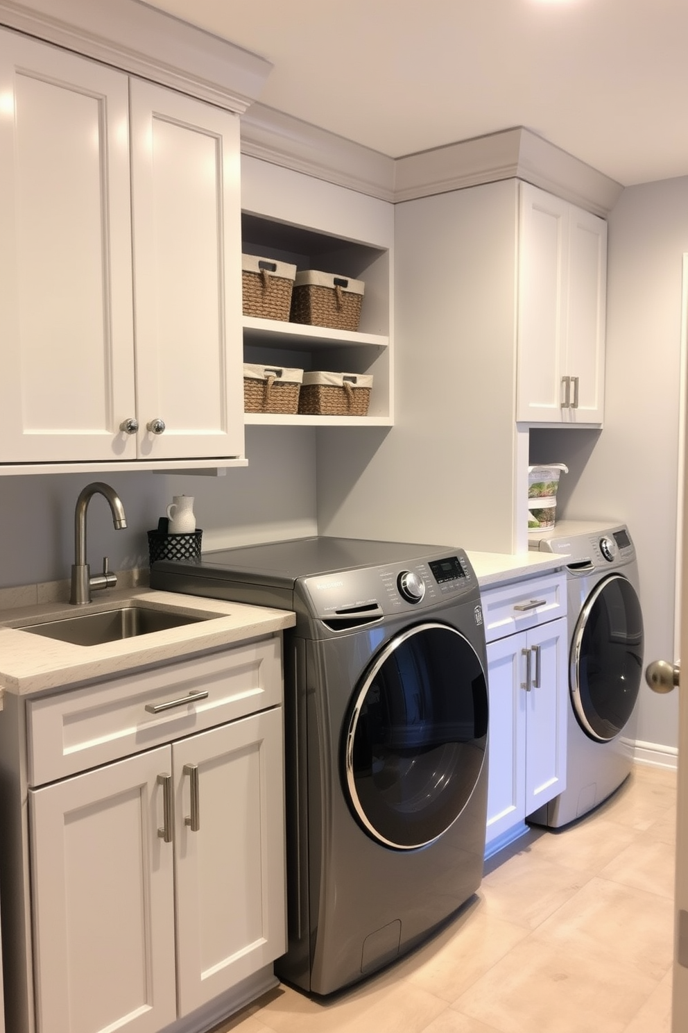 Laundry Room Basement Design Ideas 13