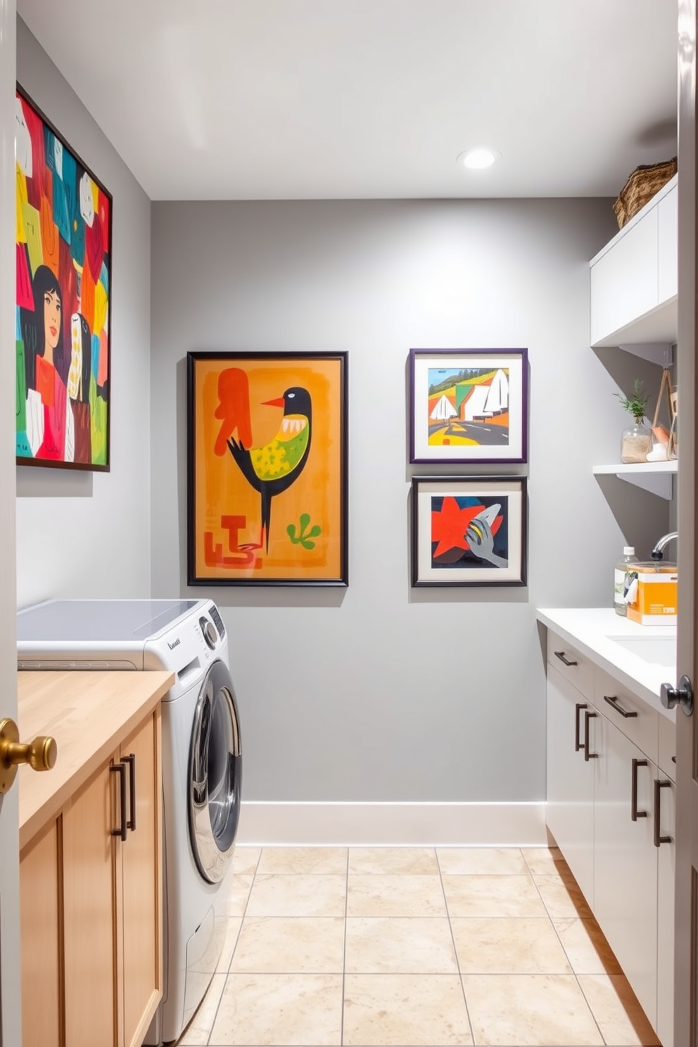 Laundry Room Basement Design Ideas 16