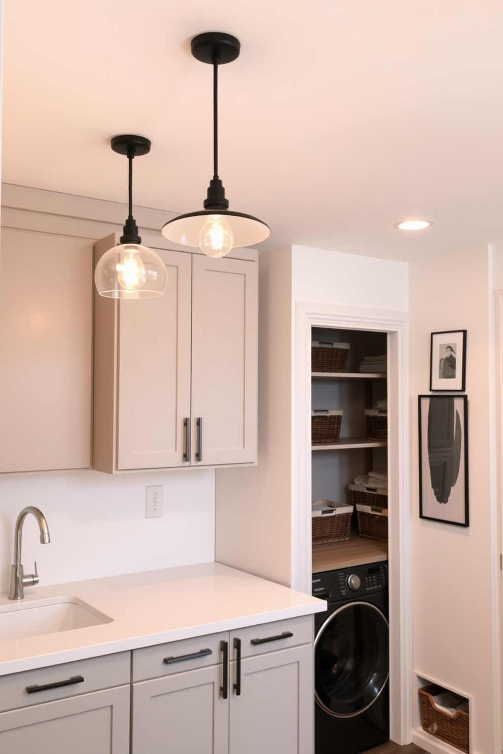 Laundry Room Basement Design Ideas 3