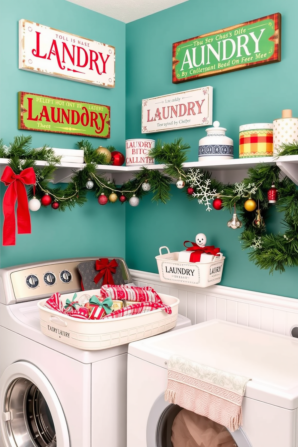 Laundry Room Christmas Decorating Ideas 13