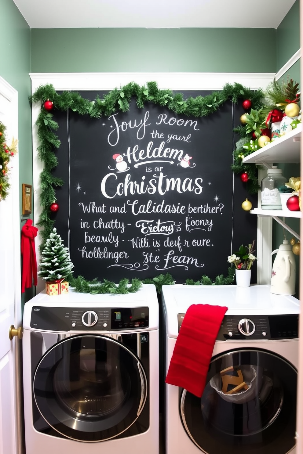 Laundry Room Christmas Decorating Ideas 15