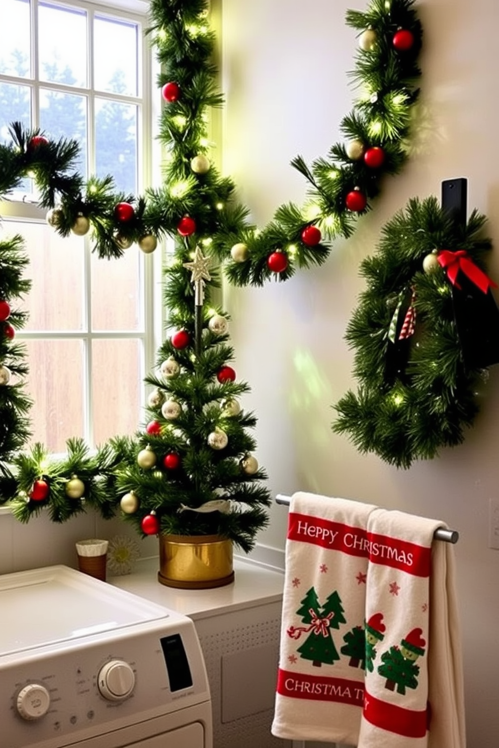 Laundry Room Christmas Decorating Ideas 21